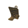 Nefertiti Profile Charm in 5 Metal Finishes for Jewelry Making view 6