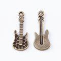 Electric Guitar Metal Charms in Two Antique Finishes view 6