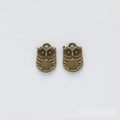 Round Feather Owl Charm Metal Pendant for Jewelry Making view 5