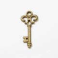 Ornate Skeleton Key Metal Charms in Two Finishes Jewelry Making Pendants view 6