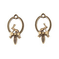 Rabbit Hand Mirror Metal Charm in 4 Finishes for Jewelry Making view 6