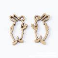 Open Rabbit Bezel Frame Metal Jewelry Making Pieces view 4