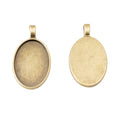 Oval Cabochon Tray in 2 Metal Finishes for Jewelry Making view 5