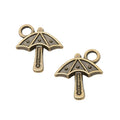 Mini Umbrella Pendant Charm in Three Metallic Finishes view 6