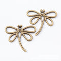 Openwork Dragonfly Charms in Two Antique Metal Finishes view 4