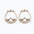 Cat Outline Open Bezel Charms in Two Antique Finishes view 4