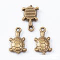 Striped Shell Turtle Metal Charms in 2 Pictured Finishes view 5