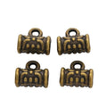 Vintage Style Metal Three Channel Large Hole Bead in 2 Metal Finishes view 5