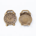 2-Finish Alarm Clock Metal Jewelry Components for Crafts view 5