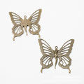 Large Openwork Fairy Butterfly Charms in Bronze and Silver view 5