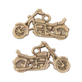 Detailed Motorcycle Charm Metal Jewelry Making Pieces view 5