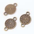 Double Loop Clock Jewelry Making Component In 3 Finish Options view 6