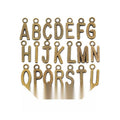 Uppercase Alphabet Letter Charms in Multiple Metal Finishes for Jewelry Making view 8