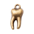 Small Molar Tooth Charm in Multiple Metal Finishes for Jewelry Making view 6