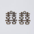 Double Happiness Symbol Metal Charm in Seven Pictured Finishes view 7