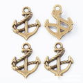 Rope Wrapped Anchor Charm in Multiple Metal Finishes for Jewelry Making view 5