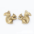 Squirrel Charm Pendants in 3 Metal Finish Options for Jewelry Making view 6