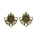 Round 12mm Cabochon Setting Components in 2 Finishes view 5