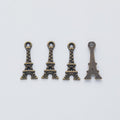 Eiffel Tower Charms in Four Contrasting Metal Finishes view 6