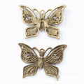 2-Finish Filigree Butterfly Metal Jewelry Components for Crafts view 5