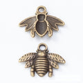 Striped Bee Charm in Multiple Metal Finishes for Jewelry Making view 8