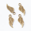 Feathered Single Wing Charm Pendants in Five Finishes view 6