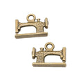 Vintage Sewing Machine Metal Charms in Two Antique Finishes view 5