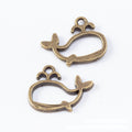 Open Whale Resin Frame Charms in Antique Bronze and Silver view 4