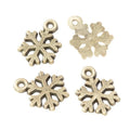 Openwork Snowflake Metal Charm in 5 Distinct Finishes for Jewelry Making view 6