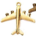 Passenger Airplane Metal Charms in Three Finishes for Jewelry Making view 4