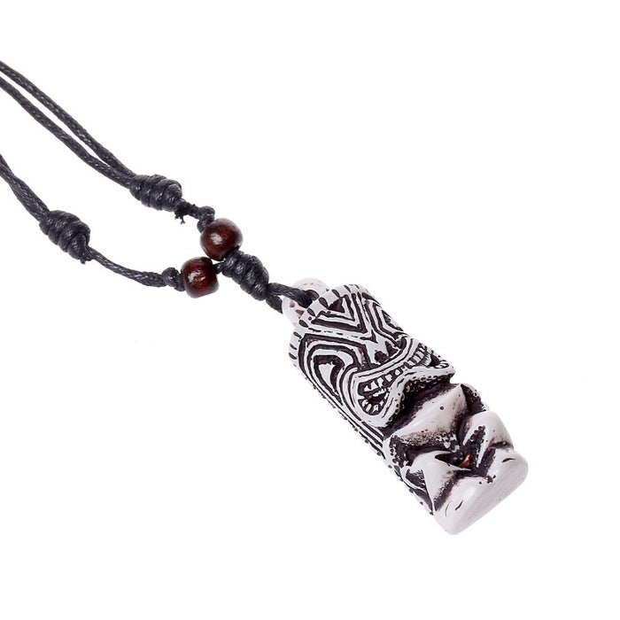 Simple Ethnic Style Men's Resin Pendant Necklace For Tourist Shops And Market Stalls