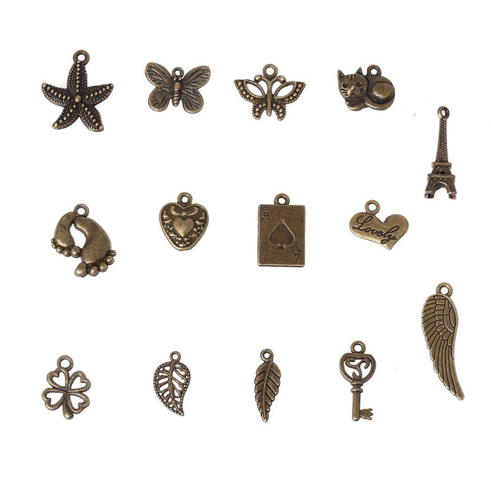 Simple Antique Bronze Mixed Accessories Vintage Bracelet Pendant DIY Jewelry Findings