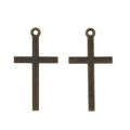 Vintage Simple Cross Charm in 2 Finishes for DIY Jewelry Making view 6