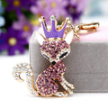 Mixed Crown Tassel and Crown Fox Keychains in Six Pictured Styles view 7