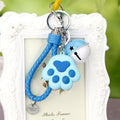 Cat Paw Pom Pom and Bell Wrist Strap Keychains in Thirteen Options view 8