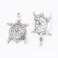 Sea Turtle Charm in 2 Finishes Metal Component for Jewelry Making view 6