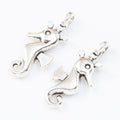 Smooth Curved Seahorse Charm in 2 Finishes for Jewelry Making view 3