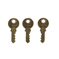Number 925 Key Charm in 2 Metal Finishes for Jewelry Making view 3
