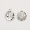Celestial Starburst Round Disc Charm in 5 Pictured Finishes view 3