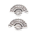 Folding Fan Charm in 4 Finishes for Jewelry Making view 3