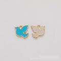 Enamel Flying Dove Metal Charm in Four Colors Jewelry Component view 3