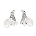 Measuring Spoon Cluster Charm in 2 Metal Finishes for Jewelry Making view 3