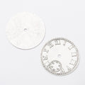 Roman Numeral Clock Gear Metal Charm in 5 Distinct Finishes for Jewelry Making view 3