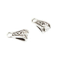Openwork Pinch Bail Pendant Clasps in Four Metal Finishes view 3