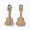 Acoustic Guitar Metal Charms in Two Antique Finishes view 3