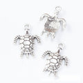Openwork Sea Turtle Charms in Two Antique Finishes view 3
