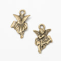Angel Pendant Charm in Two Detailed Antique Finishes view 3