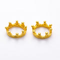 Crown Round Bezel Setting in Four Metal Finishes for Jewelry view 3
