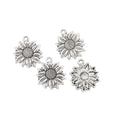Sunflower Metal Charm In 2 Finish Options for Jewelry Making view 3
