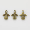 Violin Angel Charms in Four Metal Finishes for Jewelry Making view 3